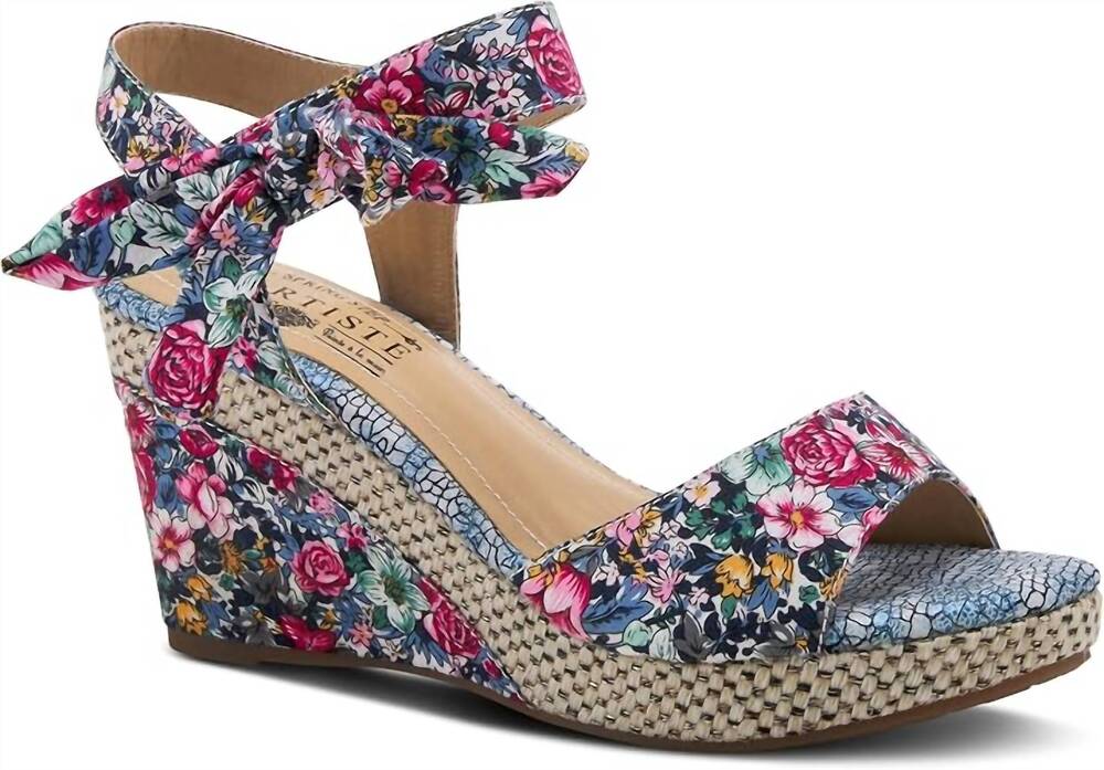 NEW SPRING FOOTWEAR women's elli mae sandals in fuchsia multi